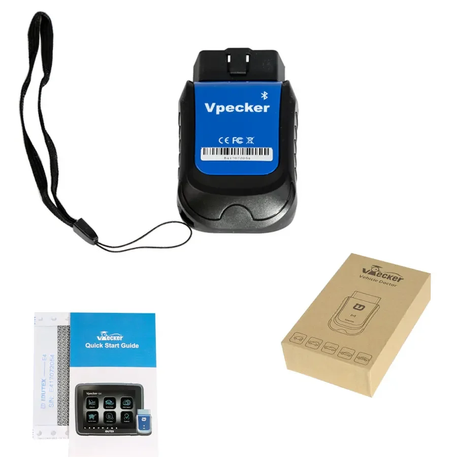 Полный системный инструмент сканирования OBDII для Android VPECKER E4 Easydiag, поддержка Bluetooth, мощные диагностические функции, инструмент для автоматического тестирования