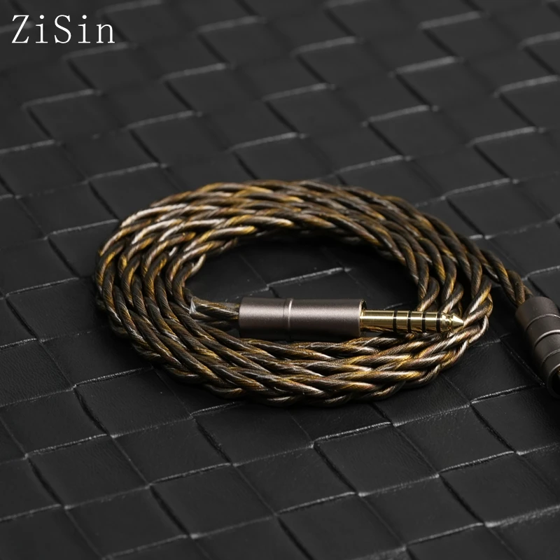 ZiSin Flagship Cable Litz HIFI Headphone Upgrade Cable with 3.5/2.5/4.4mm MMCX 0.78 2-Pin for MK4 Legacy2 Blessing3 Variations.