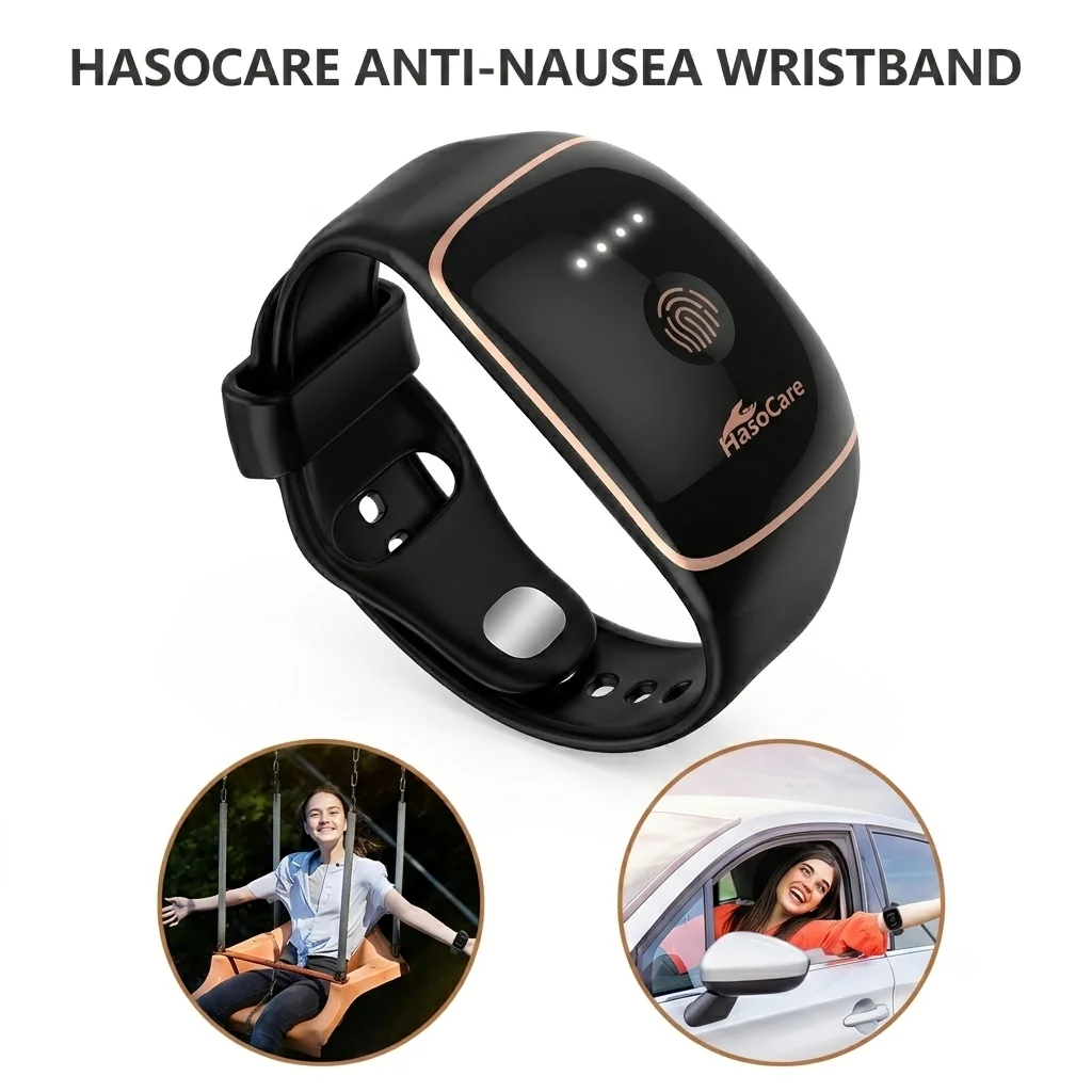 Anti Nausea Wristband Motion Sickness Band Morning Sickness Relief Electronic Pulse Acupressure Bracelet for Car Ship Travel Gym