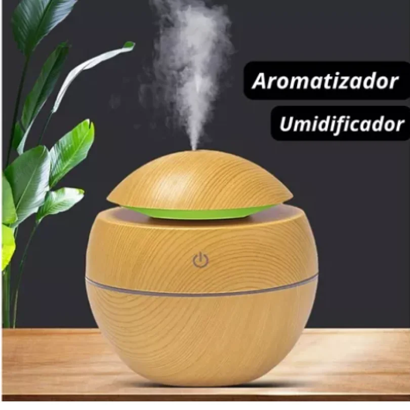 Umidificador De Ar Aromatizador Purificador Difusor Led Rgb Ultrassônico