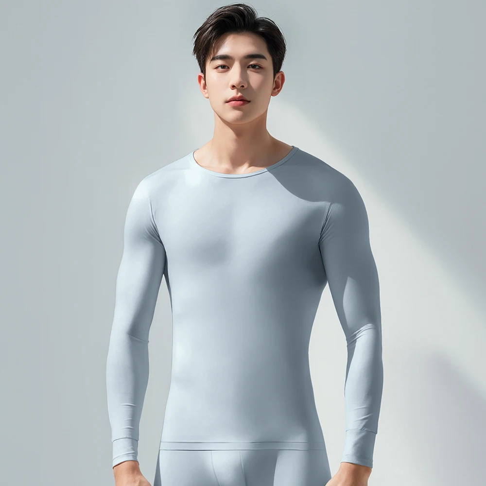 BYC 40수 남성 순면 내복 상의 하의 세트 남자 겨울 초경량 얇은 면 내의 속옷