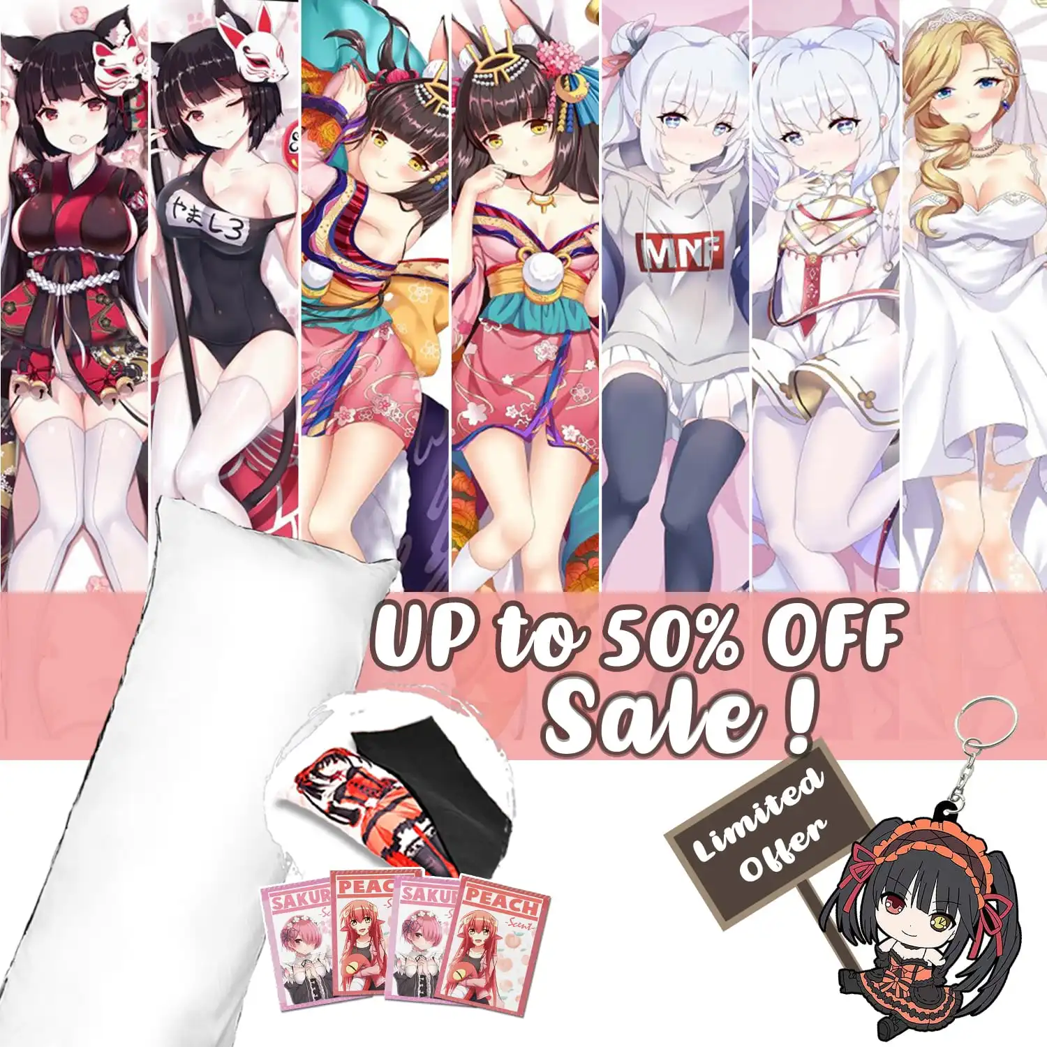 

Хобби Экспресс аниме дакимакура японский отаку вайфу в натуральную величину обнимающая наволочка для тела