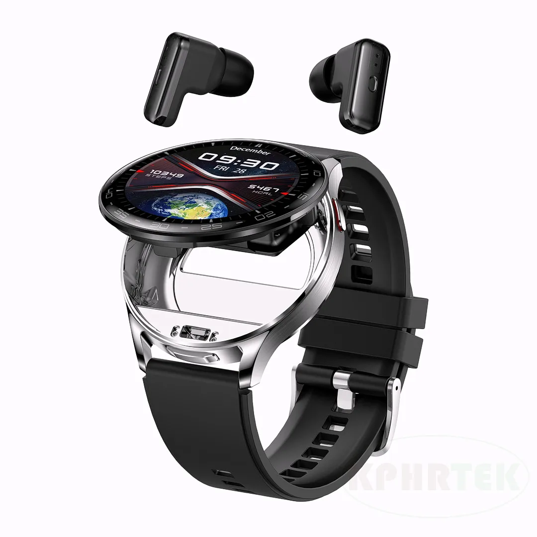 

Wholesales 100pcs T97 smart watch with earbuds 2 in 1, 1.39 inch, exercise monitoring, mileage, calorie consumption,
