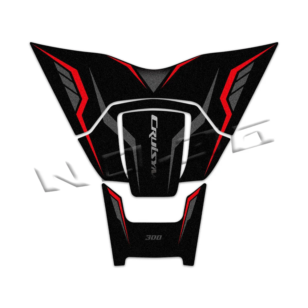 For SYM Cruisym 300 CRUISYM a 300 TCS Motorcycle Tank Pad Stickers Scooter Protector Traction Decals Accessories Waterproof