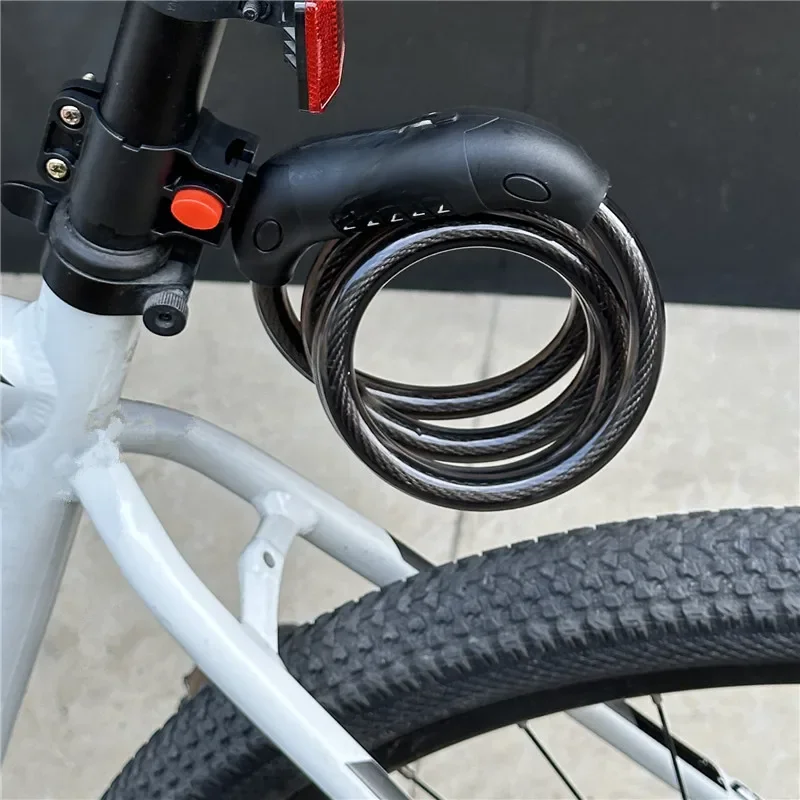 AliExpress Bicycle Lock 5 Digit Code Anti-theft Lock Bike Security Accessory Steel Cable Cycling Bicycle Lock