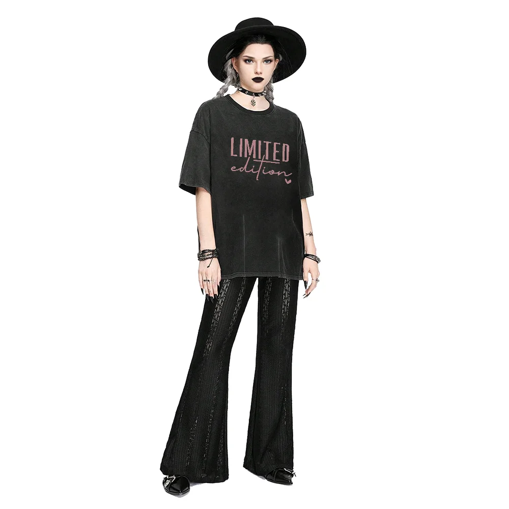 

Цветок Английский Симпатичный Сладкий Простой Любовь Розовый Женский Y2k Винтажная Графическая Футболка Повседневная С Коротким Рукавом Лето Повседневный Топ 2025 Дизайн