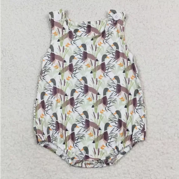 Vendita calda neonato pagliaccetti cervo anatra camo pagliaccetti manica corta boutique bambino ragazzi pagliaccetti fratelli ragazze bolle nuovo