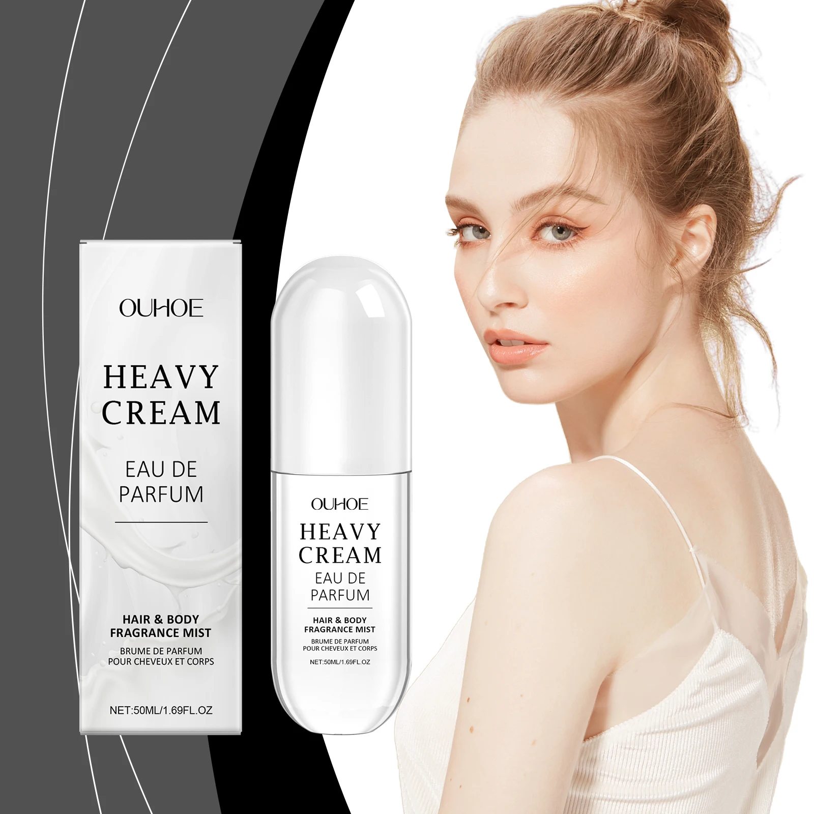 Spray de Perfume ligero para mujer, aroma de leche, fragancia elegante y refrescante de larga duración, aceite Natural encantador para mejorar el cuerpo diario, 50ml