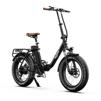 ONESPORT OT16max Foldable Electrical Bicycle 48V18AH Battery 500w Motor 20 Inch Fat Tire Bike Support Bluetooth APP