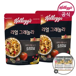 켈로그 시리얼 리얼 그래놀라 오리지널 400g x 2개 + 통귀리밥 미니100g