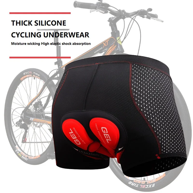 Cycling Shorts Breathable Mesh Cycling Underwear  5D Gel Pad Shockproof MTB Bike Shorts Bicycle Underwear Man Shorts