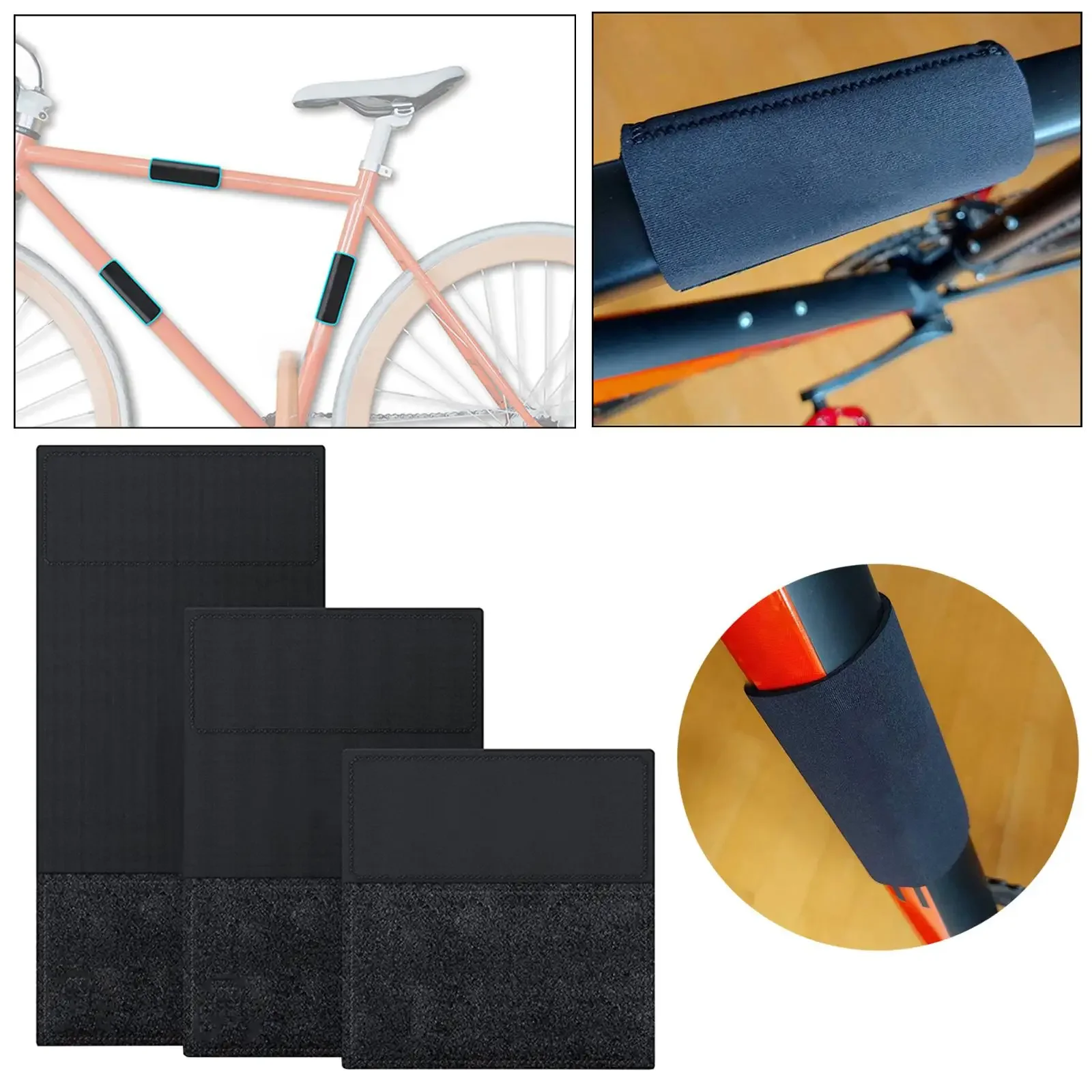 AliExpress UK Neoprene Bike Frame Protector 3 Pcs Cycling Bike Guard Sticker Protective Pad Bike Chain Protective Cover
