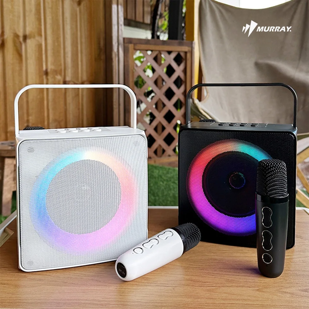 Murray's Ranger LED Bluetooth Speaker Dual-microphone Oft Set + LED mirror ball