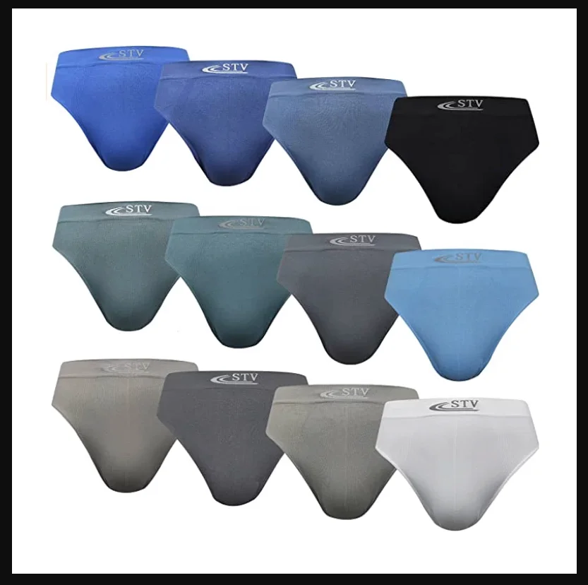 Dacada2005 12 BOXER briefs STV S-M-L-XL-XXL-XXXL size seamless underwear slip man sexy breeches bloomers shipping Spain