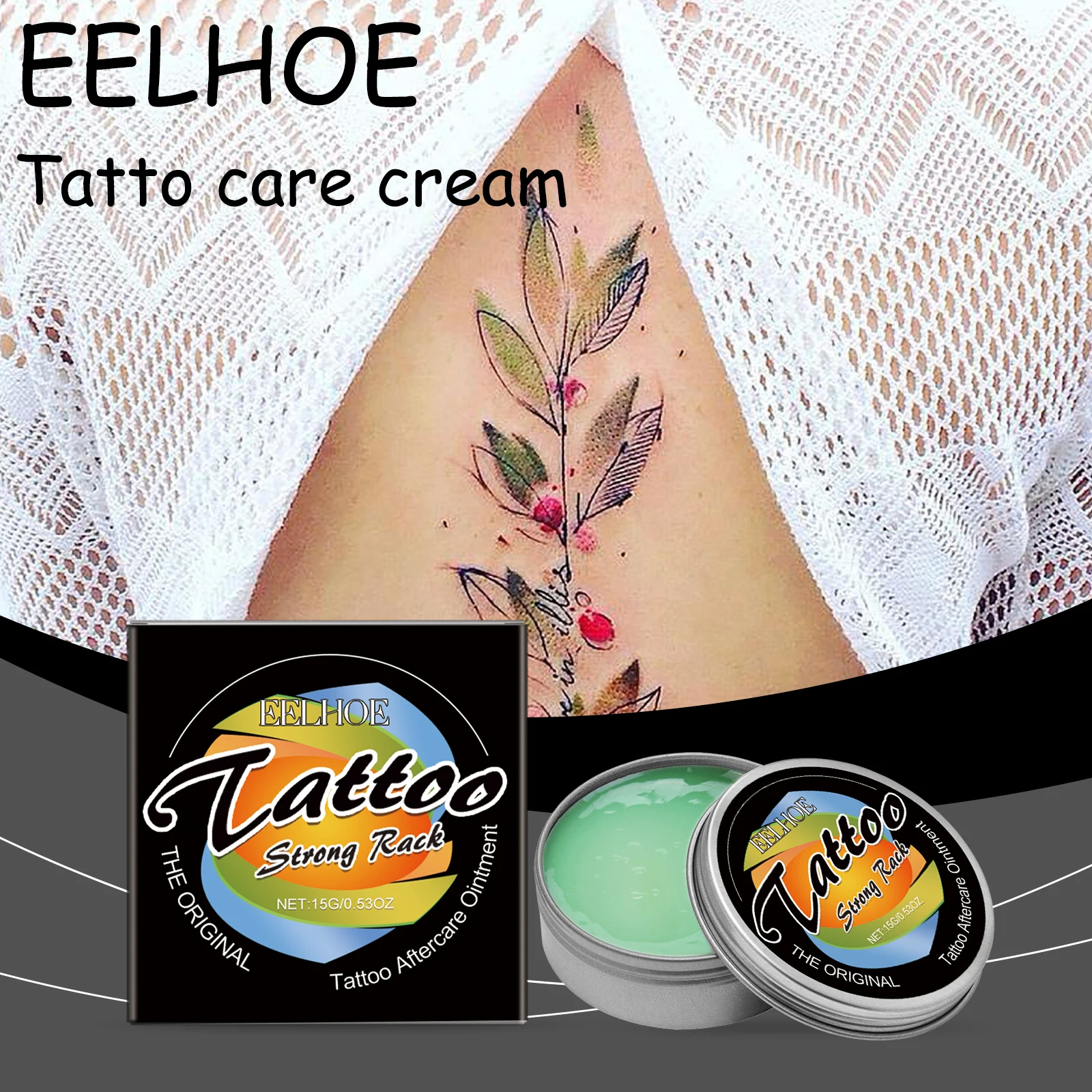 EELHOE crema reparadora de tatuajes suave nutritiva no irritante previene la proliferencia crema reparadora de tatuajes hidratante agradable para la piel