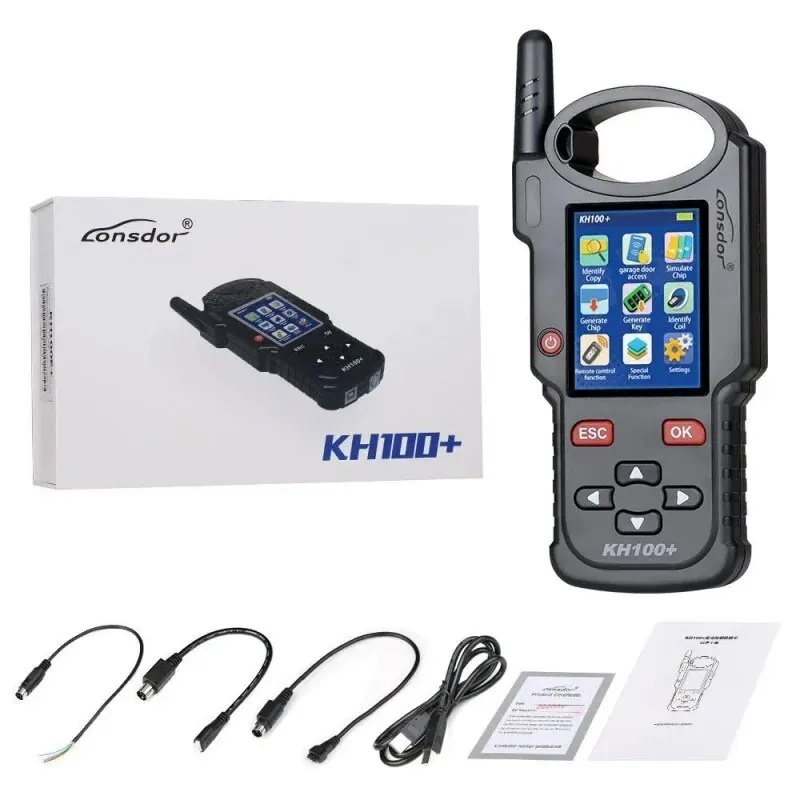 Lonsdor KH100 + مبرمج المفاتيح عن بعد KH100 مبرمج مفتاح السيارة التلقائي رقاقة الجيل KH100 Plus رقاقة محاكاة ل 4D 46 48