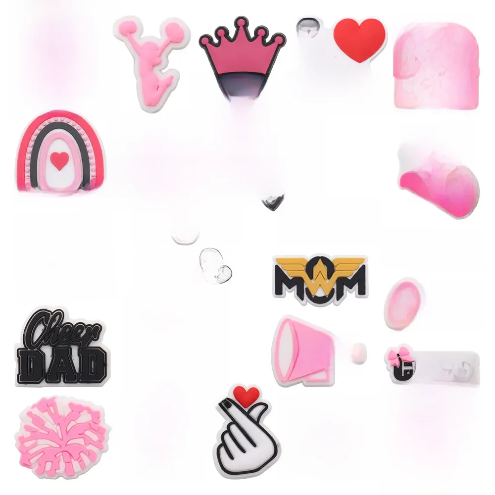 1-25 pièces joie maman grand-mère jardin chaussure boucle breloques j'aime maman femme décorations bricolage meilleurs cadeaux de fête des mères