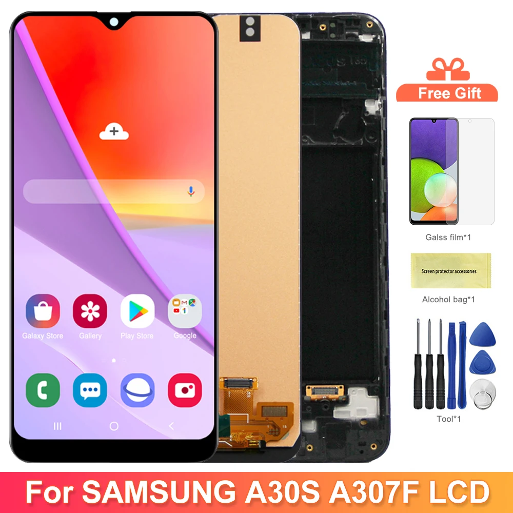 Display Screen for Samsung Galaxy A30s A307 A307F/DS A307FN/DS Lcd Display Digital Touch Screen for Samsung A30S Replacement