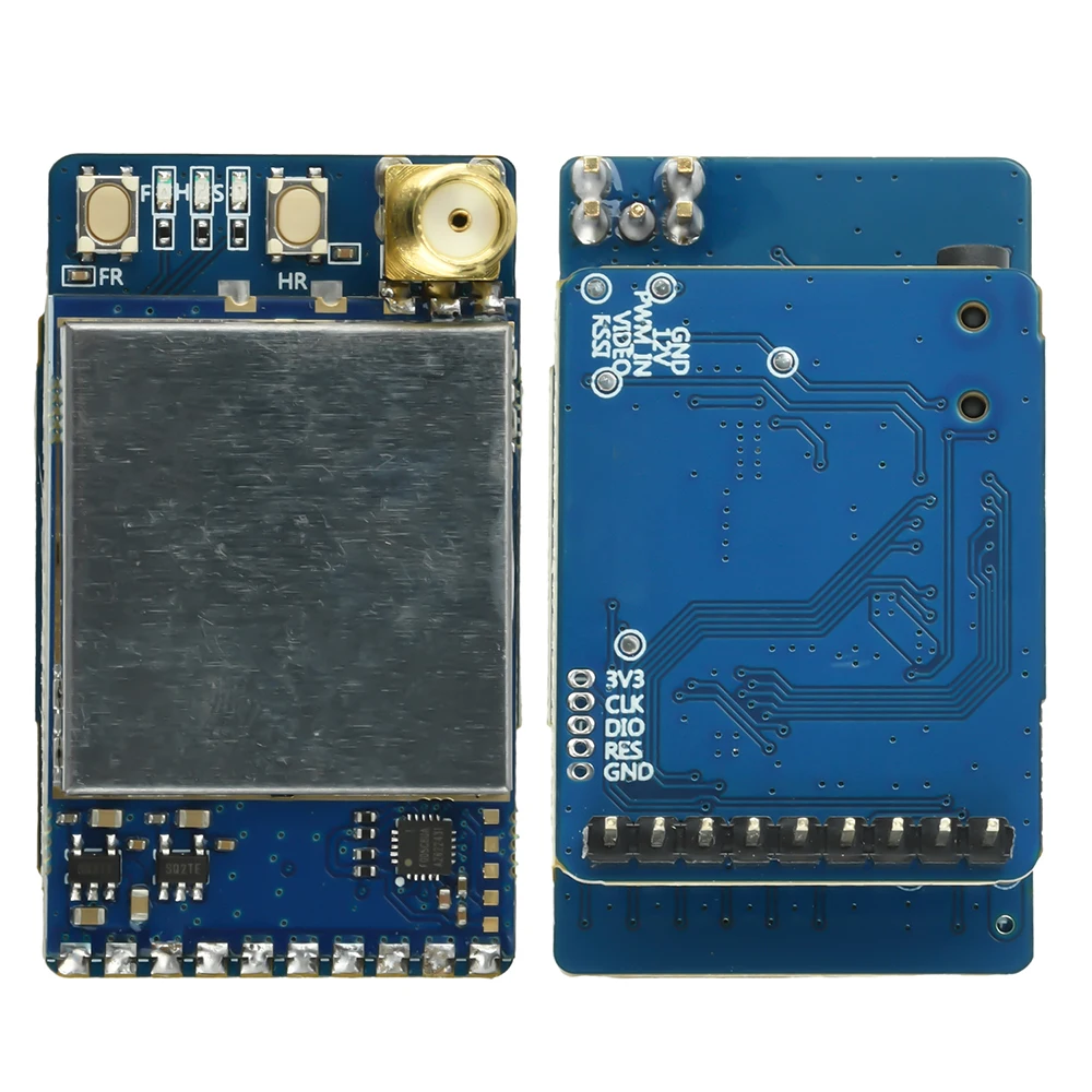 

1 комплект для очков FPV: модуль видеовхода CVBS VRX-3301, приемник 3,3 ГГц с антенной RHCP, выход RSSI 1,3-0,7 В (-30 дБм~-90 дБм)