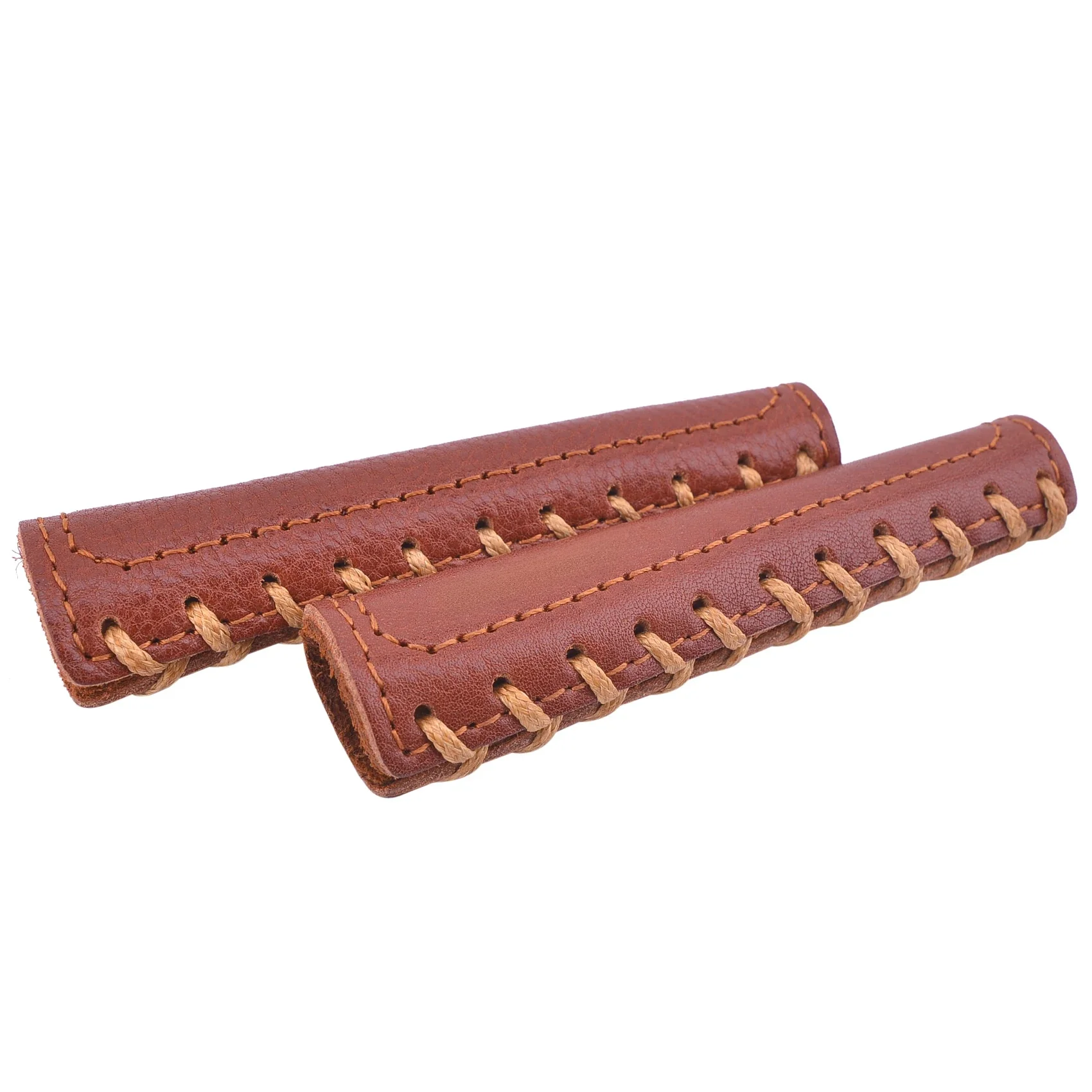 AliExpress NONE Handmade Genuine Cowhide Leather Motorcycle Brake Clutch Covers and Biker Handle Lever Covers in Brown / Black