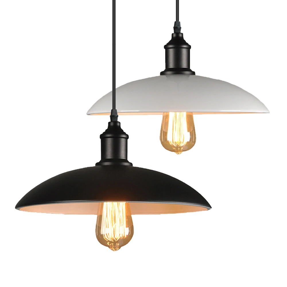 

Loft Vintage Pendant Light Retro Iron Lampshade Industrial Hanging Lamp Lighting Fixture for Cafe Bar Living Room Home Decor