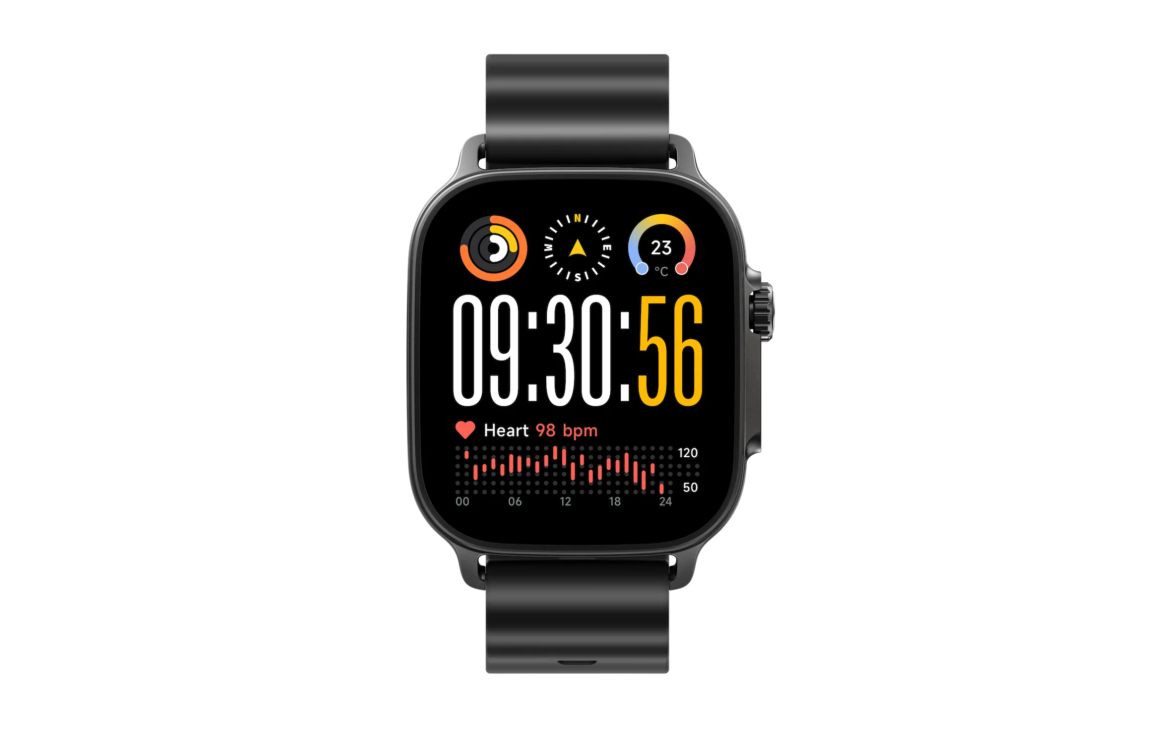 realme Watch 5 Smartwatch, AMOLED-Touchscreen, 1,97 Zoll, eigenständiges GPS, NFC, Bluetooth-Anrufe, IP68 wasserdicht, Akkulaufzeit