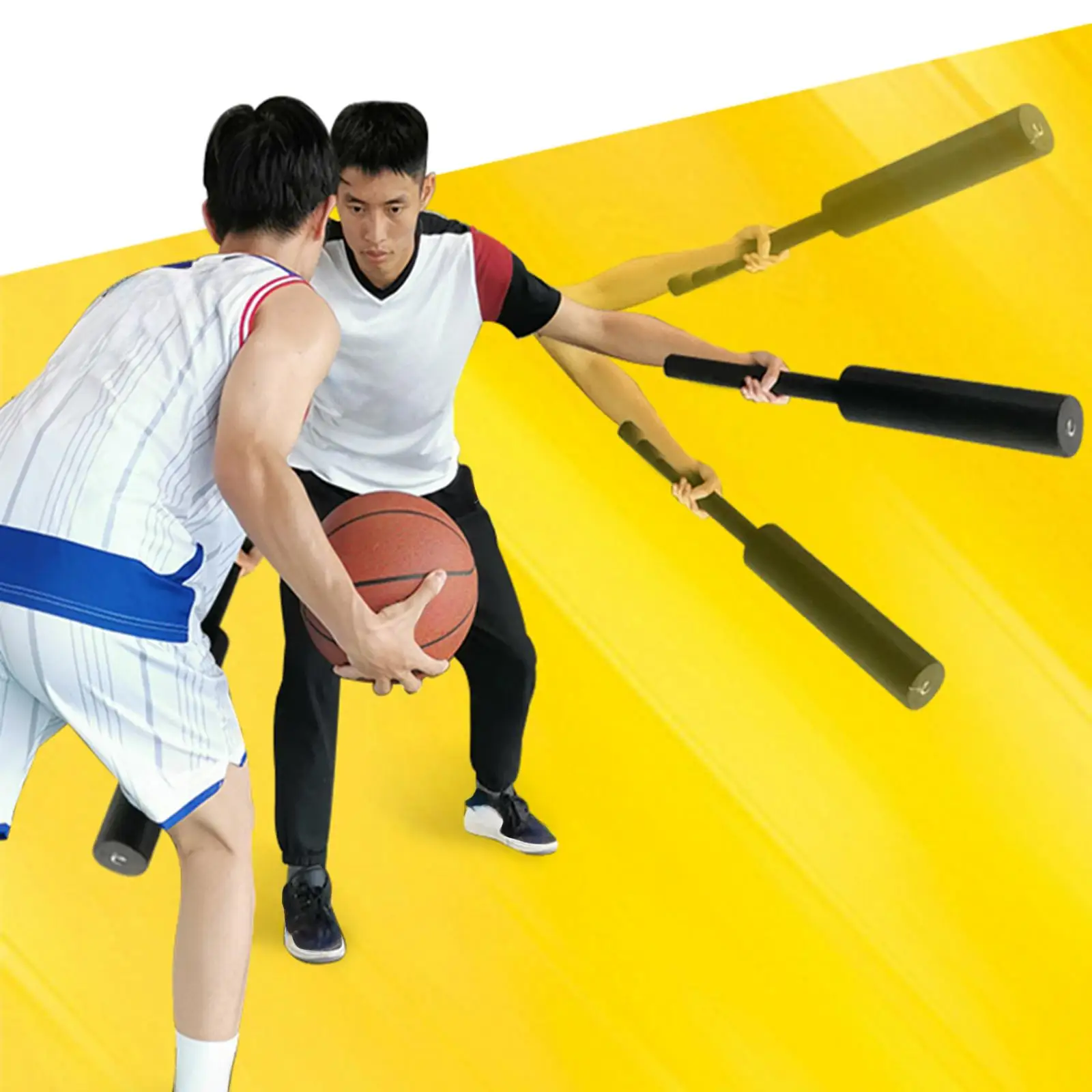 Basketbal Blokkeren Pad Basketbal Interferentie Stick Draagbare Gewatteerde Sport Training Tool Dribbelen Trainingsapparatuur