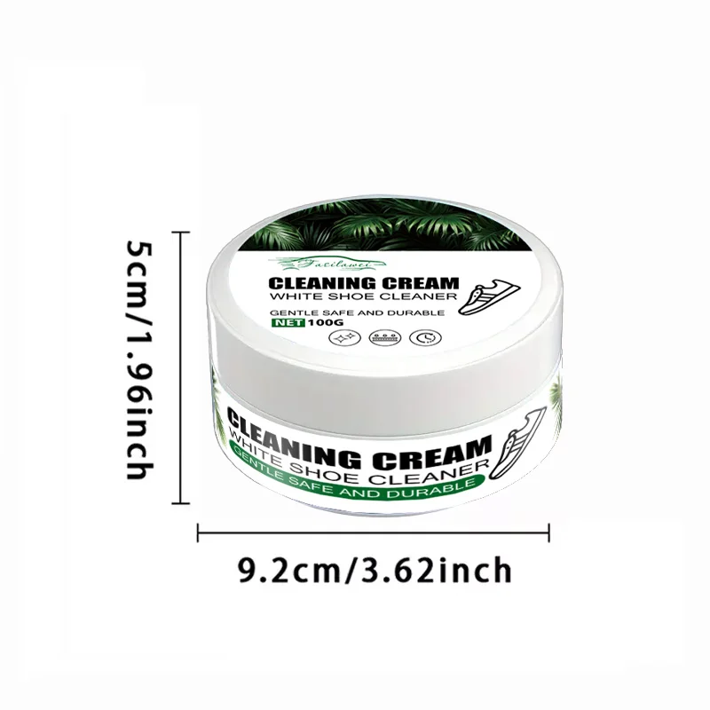 Crème de nettoyage pour baskets polyvalente : sans rinçage, élimine les taches - convient aux chaussures blanches et aux surfaces de bateau