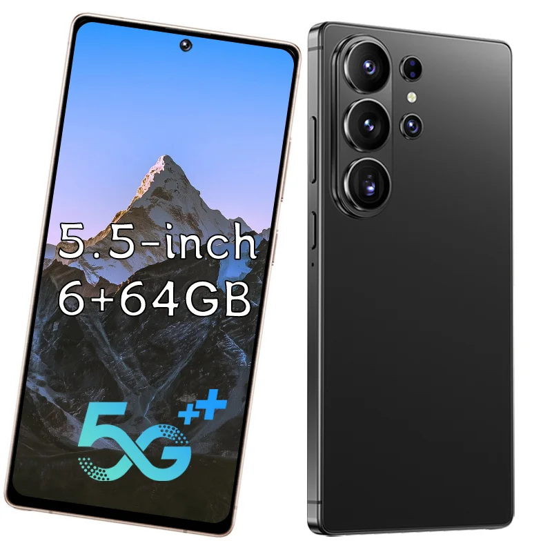2026 Ultra 5G Android Smartphone, 6GB + 64GB Speicher, 5,5-Zoll HD-Vollbild-Display, Entsperrtes Mobiltelefon, Dual-SIM Dual-Standby, Schnelles Laden, GPS, Stylus Inklusive, Geeignet für den Täglichen