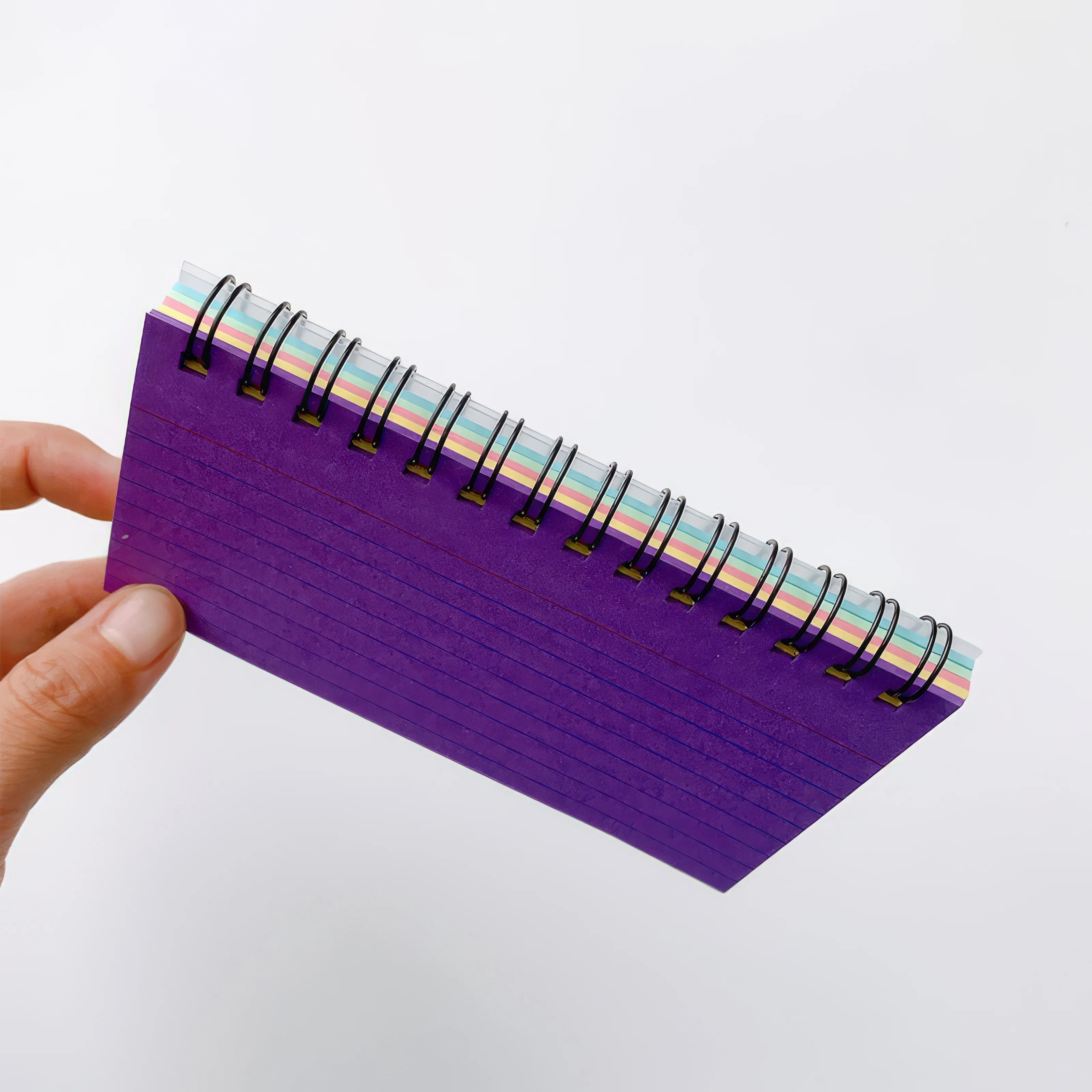 1 دفتر ملاحظات حلزوني صغير اللون، دفتر جيب حلزوني، تصميم محمول ومتين، مناسب للطلاب والكتابين