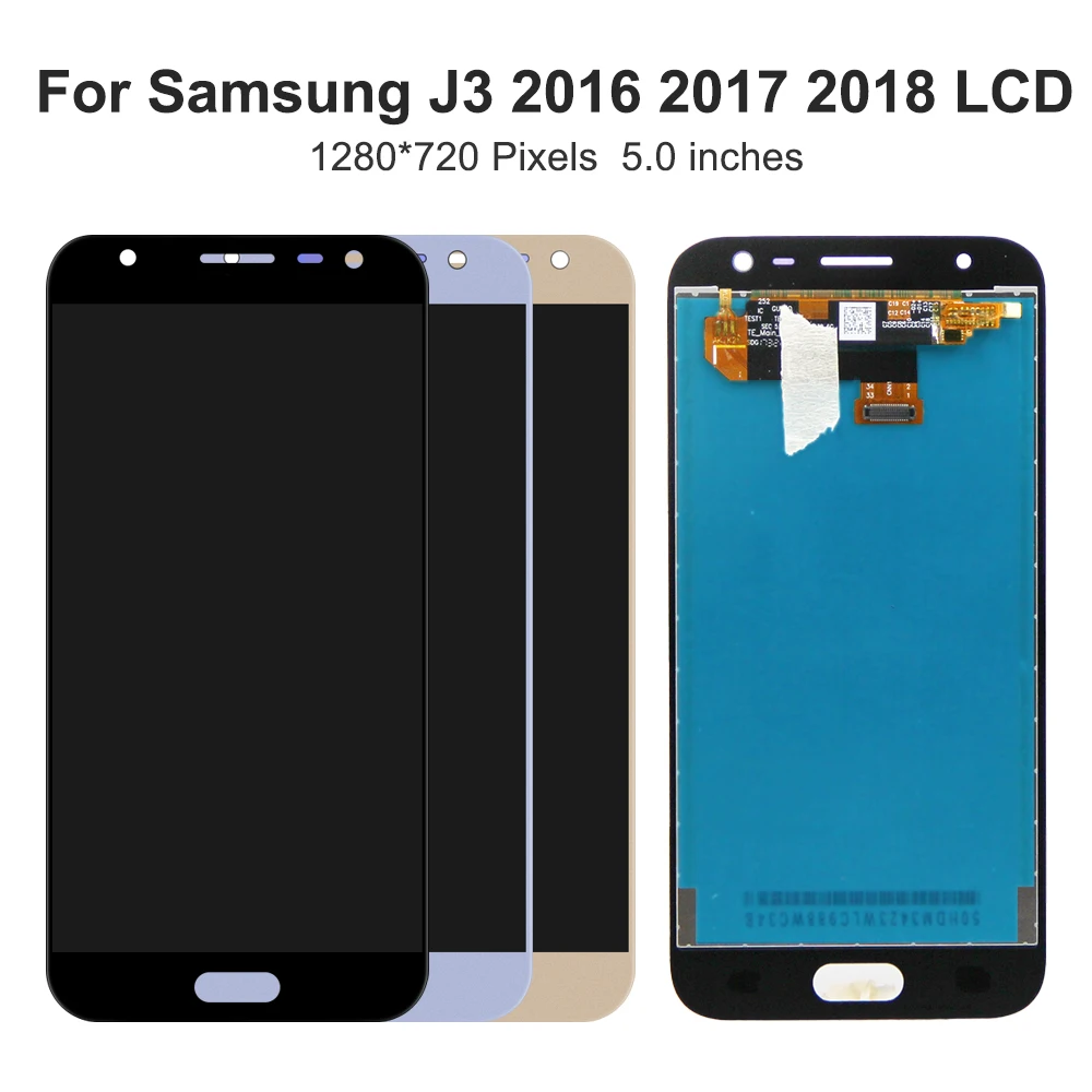 5.0\'\'J3 2016 2017 2018 For Samsung For  J320 J330 J337 LCD Display Touch Screen Digitizer Assembly Replacement