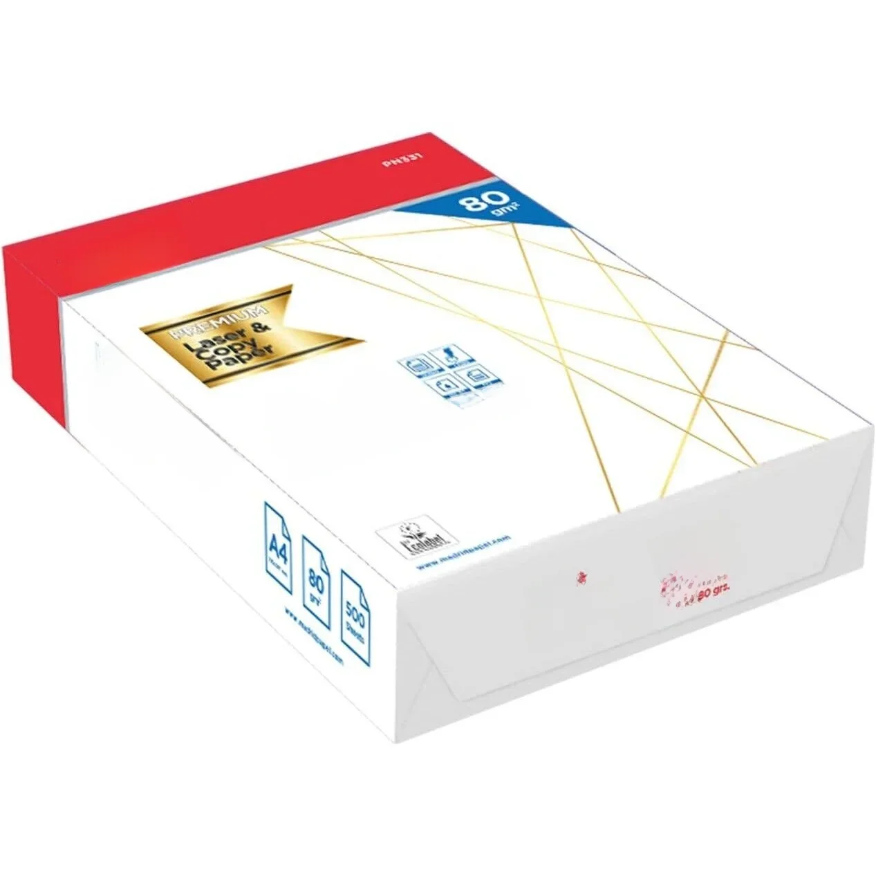 Folios a4 80gr 500 hojas premium papel a4 para impressão multifuncio