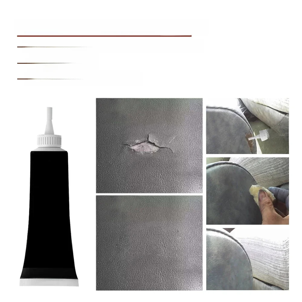 Gel de réparation avancé du cuir, pâte de réparation de couleur complémentaire, crème de réparation de voiture, Agent, accessoires de voiture, 20/50ml