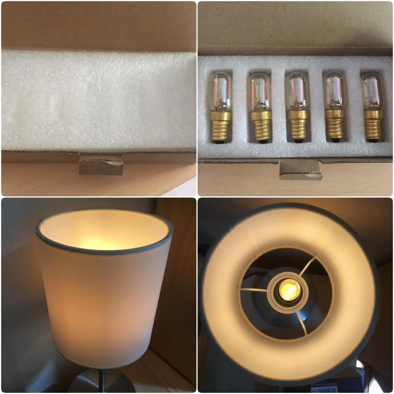 10pcs Amber Frosted Glass C7 T22 Edison LED Filament Night Bulb 0.5W 1W Warm White Tubular Refrigerator Lamp E14 220V Dimmable