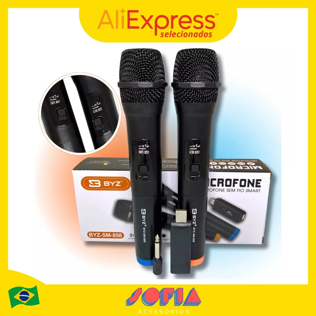 High Quality Double Black Professional Dynamic Wireless Microphones Kit Sound Neat Long Range Ideal for Presentations Shows