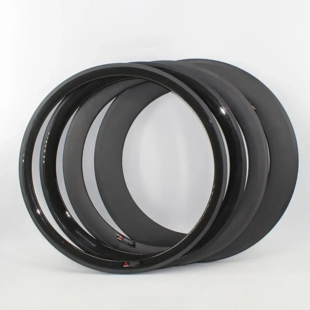 Najnowsze felgi Clincher 700C 38 50 60 88mm Rower szosowy matowy 3K UD 12K T800 koła z włókna węglowego felgi rowerowe z włókna węglowego szerokość 23 25mm — zdjęcie 2