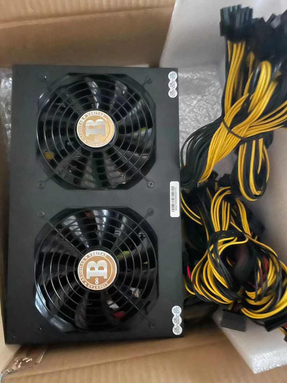 Imagem -02 - Suporte de Fonte de Alimentação de Mineração 12 Gpus Mineiro Rig e Rtx 3090 Ethereum Atx Psu 3600w