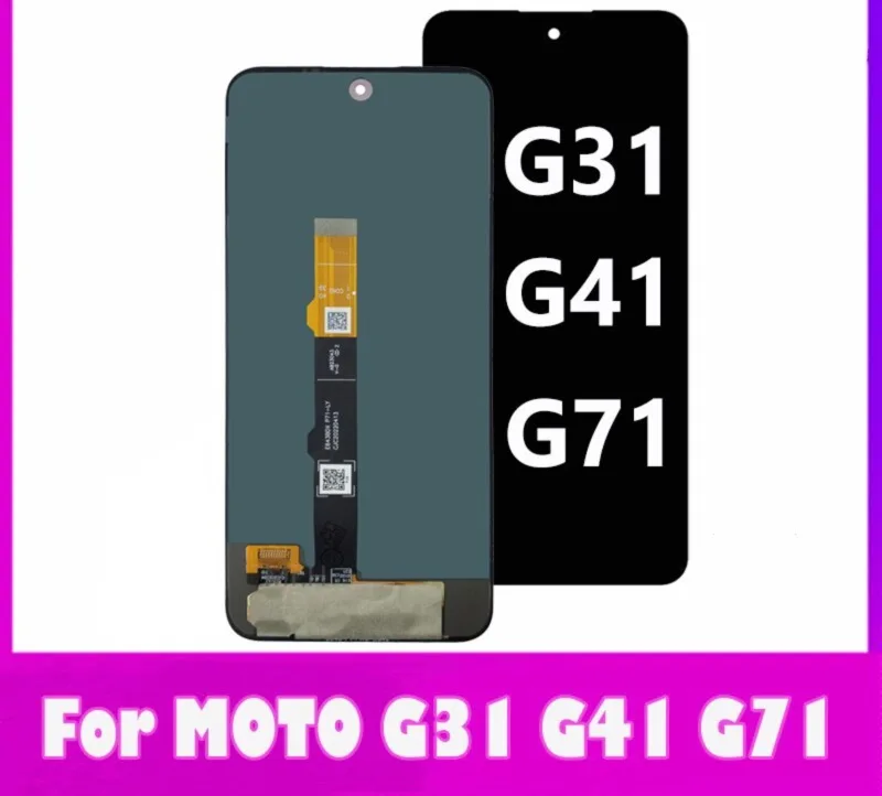 Tela Frontal Display Touch Lcd Moto G31 G41 G71 Xt2173 Xt2167 Xt2169 ORIGINAL Sem Aro