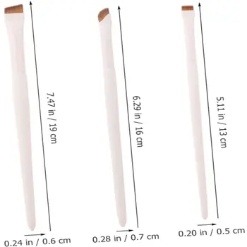 Sada 3 štětců na make-up – základní štětce na podklad, roztírání a detaily 6 nejlepší prodej hromadné štětce na make-up - №5