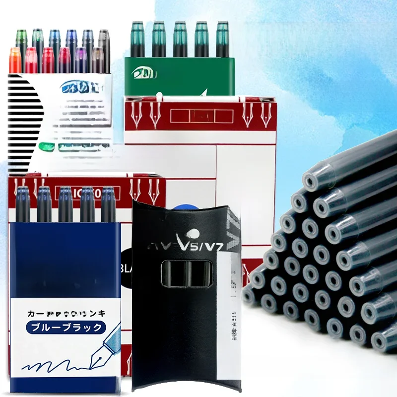 Pilot IC-50 jednorazowy wkład z atramentem 78G pióro wieczne atrament do kaligrafii prosty płyn V5/V7 zestaw do napełniania atramentu do długopisu żelowego artykuły papiernicze — zdjęcie produktu 7