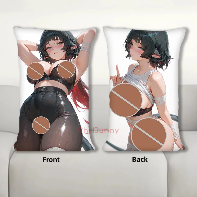 Dakimakura Anime Jane Doe ZZZ غطاء وسادة الجسم وسادة أريكة مزدوجة الجانب طباعة رمي وسادة 40X60cm