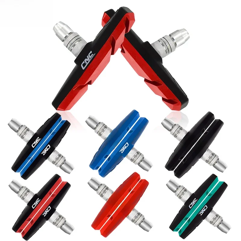 AliExpress NONE Cnc V Brake Pads Road Mountain Bike Speed Brake Shoe Mtb Bicycle Rubber Horseshoe Mechanical Caliper V-Brake 55 70MM