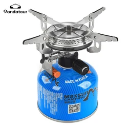 Pandatour Windproof Camping Gas Stove Foldable Backpack Electronic Stove Head Outdoor Cooking Picnic