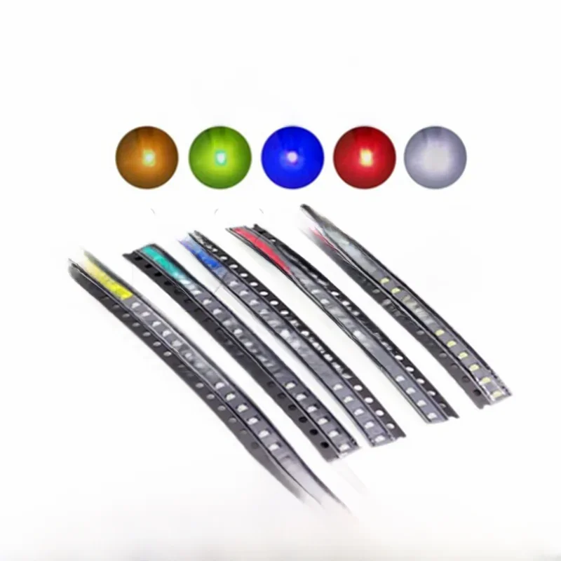 Ensemble de diodes électroluminescentes SMD LED, kit électronique, rouge, jaune, vert, blanc, bleu, 5 documents x 20 pièces, 0402, 0603, 0805, 1206, 3528, 1210, 5050, 5730