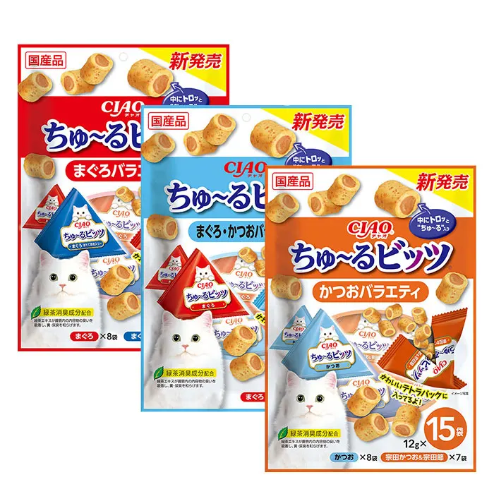 INABA CIAO Churu bit 12g x 15P variety cat snack