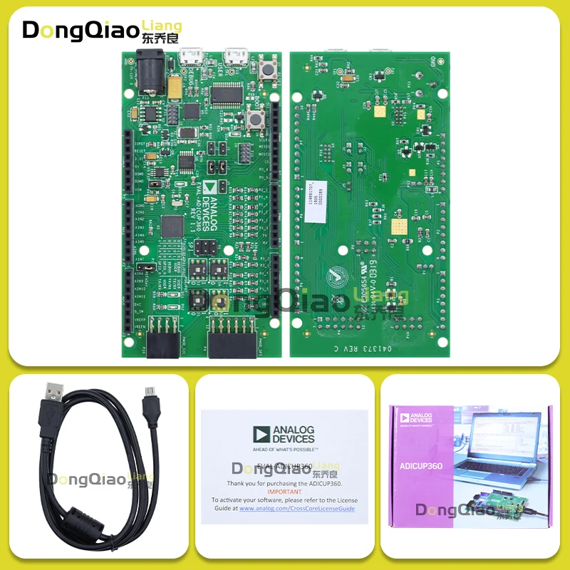 The EVAL-ADICUP360 is a development board that is size-compatible with Arduino and PMOD.