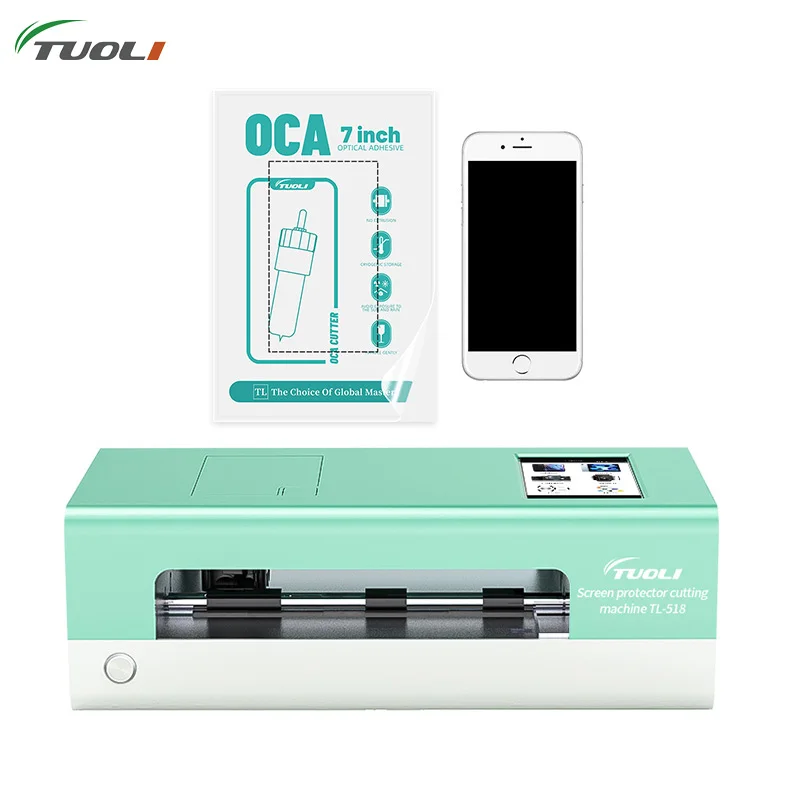 

TUOLI Unlimited No Code TL-518 Glue Laminating TPU Hydrogel Sticker 11inch Plotter Cutter Machine Screen Protector Cutting