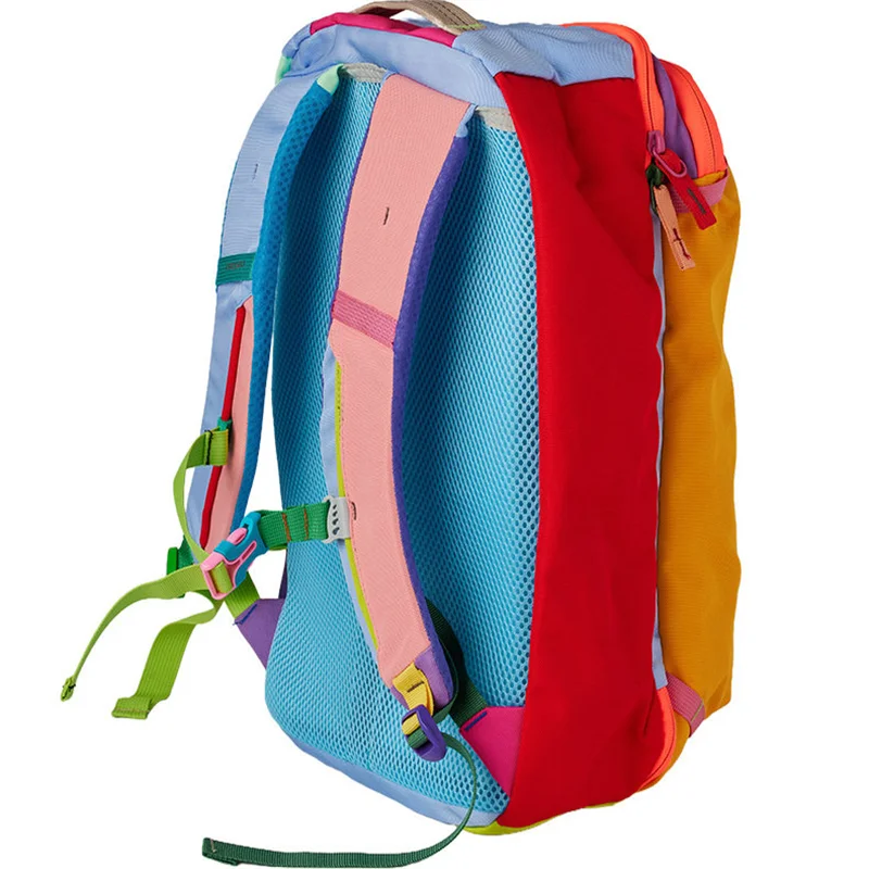 Ransel Nilon Tas Sekolah Kapasitas Besar Tas Bahu Ganda Komuter Perjalanan Kasual Siswa Tali Bahu Empuk Ringan
