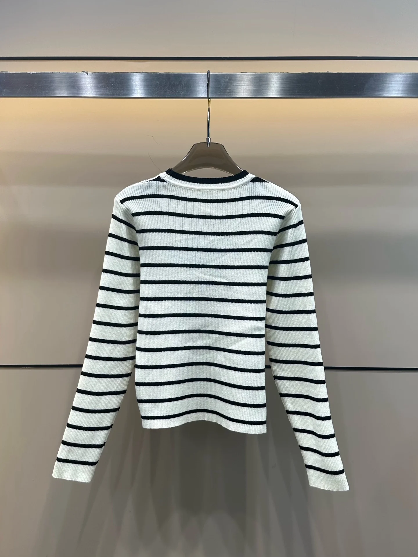 

2025 Autumn New Women's New Striped and Color-Plaid Knitted Long-Sleeve