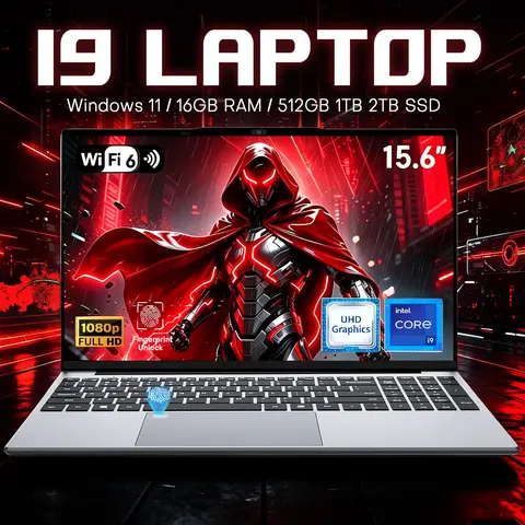 2026 Gaming Laptop Intel i9-10980HK/9900U Windows 11 Pro Office Study Computers 16GB RAM 1TB SSD Backlit Keyboad 15.6" Notebook